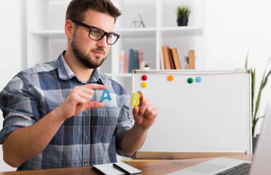 Business owner filing trademark application